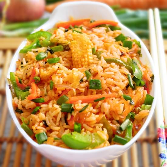 Veg Schezwan Fried Rice
