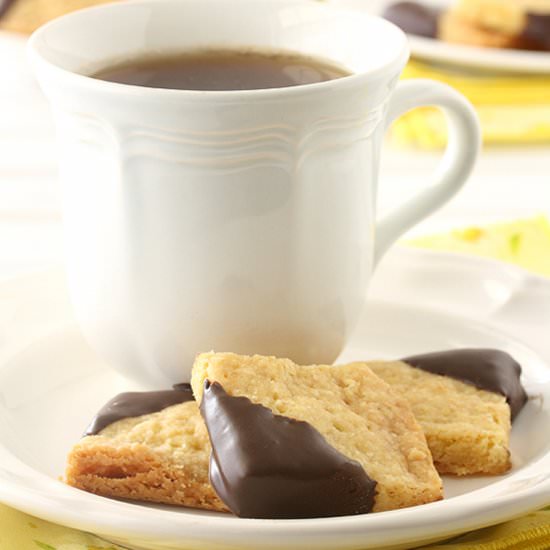 Chocolate Orange Shortbread Cookies