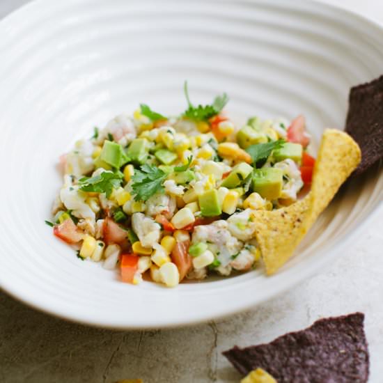 Shrimp and Sweet Corn Ceviche