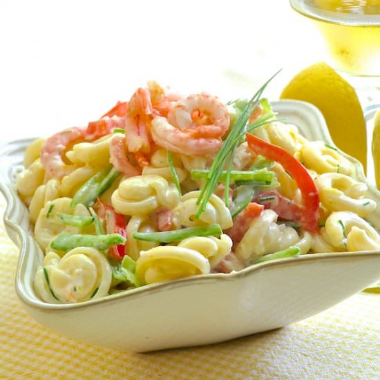 Lemon Shrimp Pasta Salad