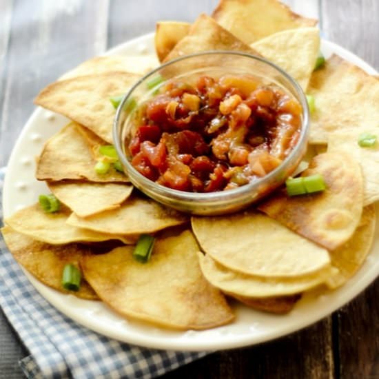 Homemade Baked Tortilla Chips
