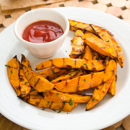 Grilled Sweet Potato Fries