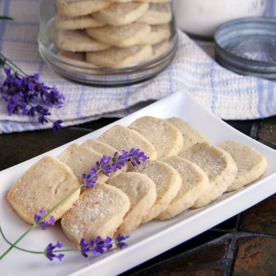 Lavender Shortbread Cookies