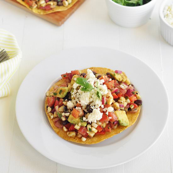 Grilled Corn Salad Tostadas