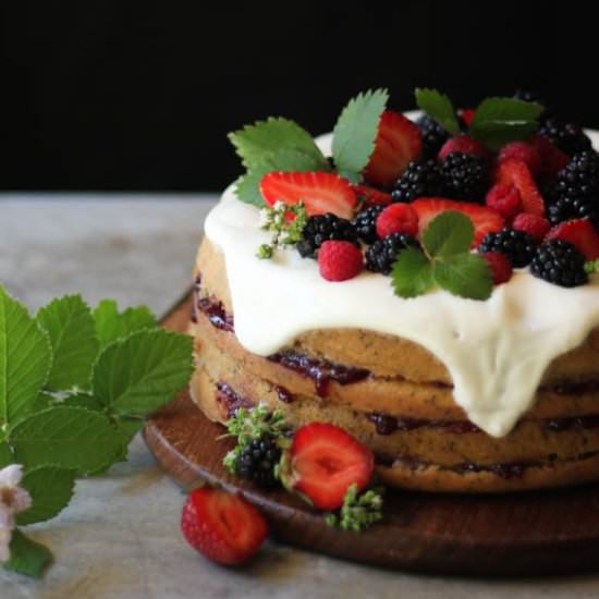 Orange Poppy Seed Cake