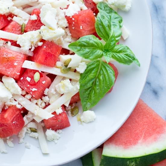 Watermelon Jicama Salad