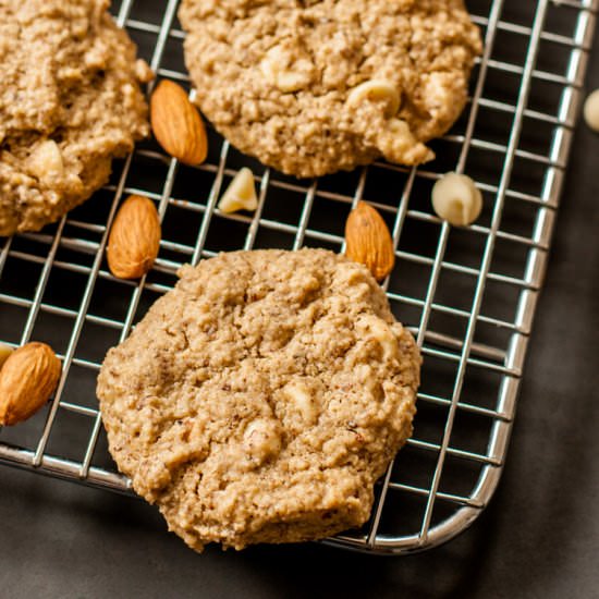 White Chocolate Almond Cookies