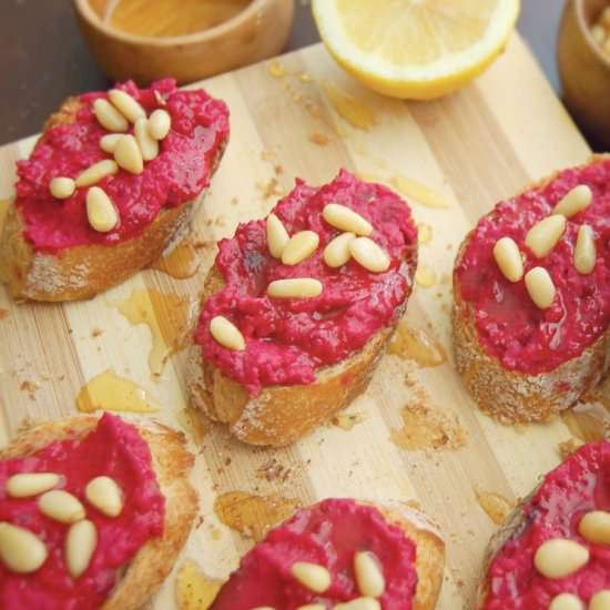 Beetroot Crostini