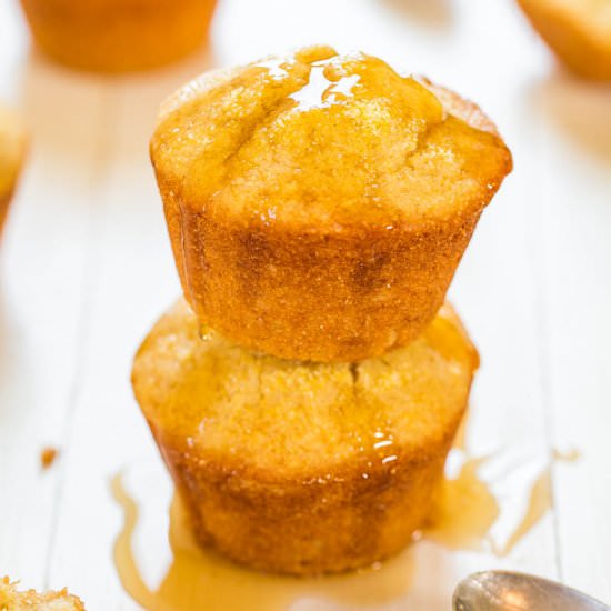 Honey Cornbread Muffins