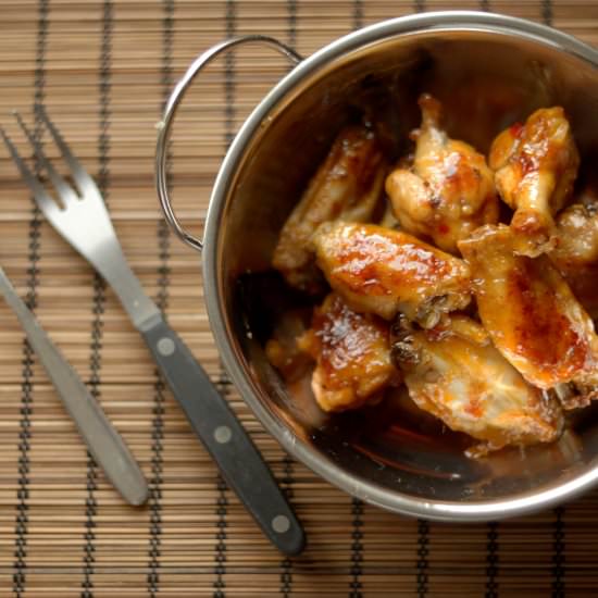 Red Pepper Jelly Chicken Wings