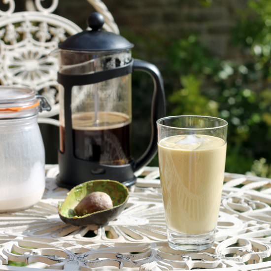 Avocado Hazelnut Coffee Smoothie