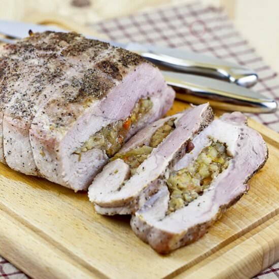 Apple Stuffed Sirloin Roast