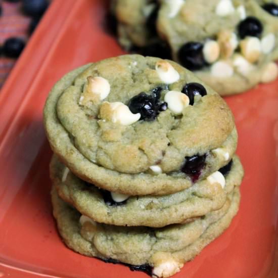 Blueberry White Chocolate Cookies