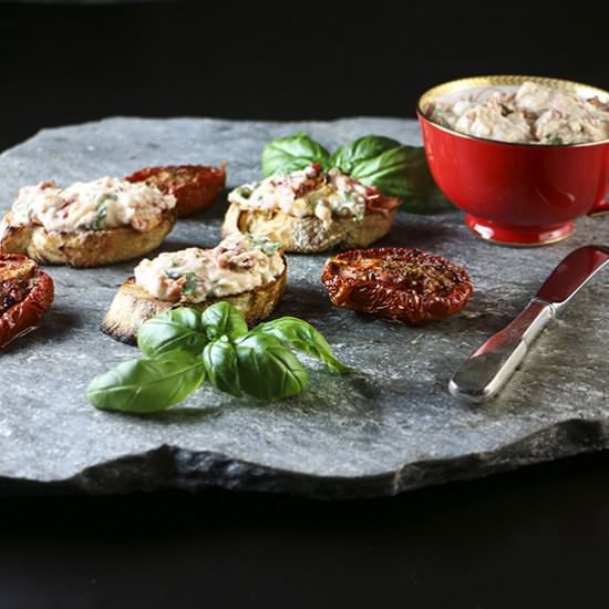 Roasted Tomato & Burrata Bruschetta