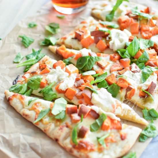 Sweet Potato and Cheese Flatbread