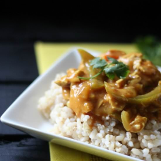 Crock-pot Coconut Chicken Curry, DF