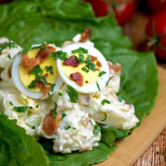 Loaded Bacon Ranch Potato Salad