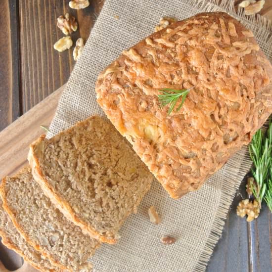 Rosemary cheese and walnut loaf