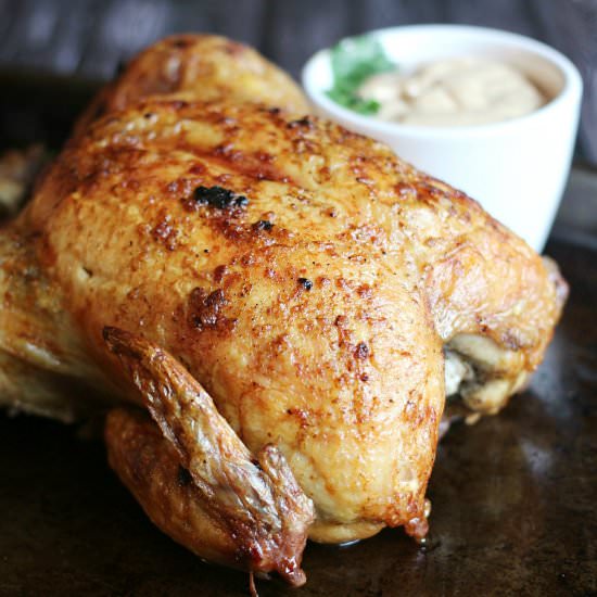 Roasted Chicken with Peanut Sauce