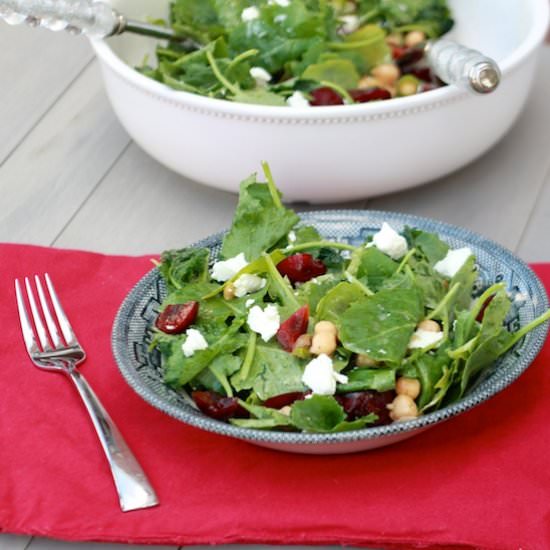 Baby Kale Salad with Cherries
