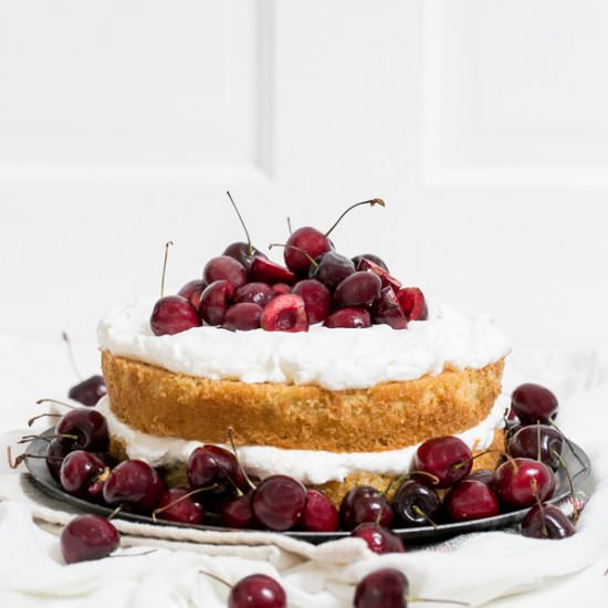 Bourbon Cherry Buttermilk Cake