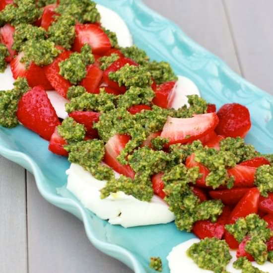 Strawberry Mozzarella Mint Salad