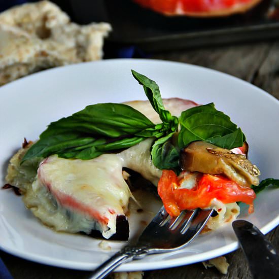Crustless Eggplant Pizza