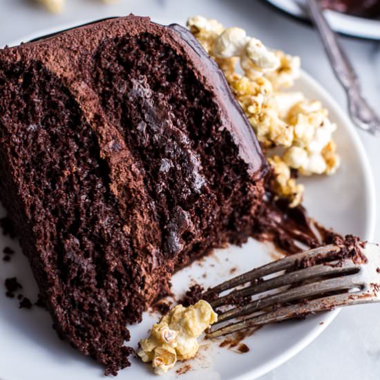 Healthier Chocolate Lovers Cake