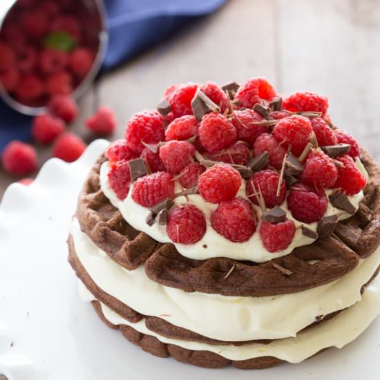 30-minute waffle pie