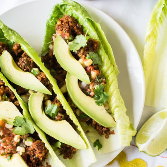Lentil and Walnut Tacos