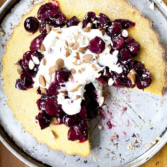 Lemon Olive Oil Polenta Cake