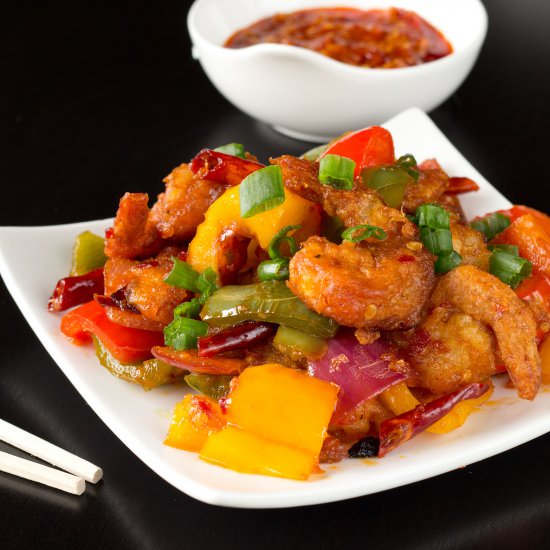 Szechuan Style Shrimp