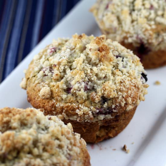 Jumbo Blueberry Raspberry Muffins