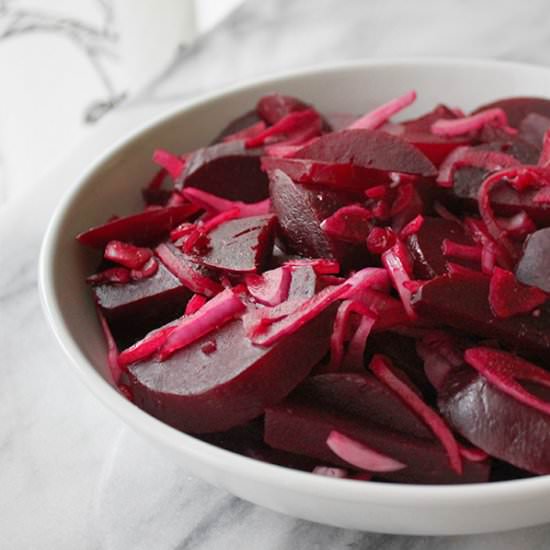 Red Onion and Beet Salad