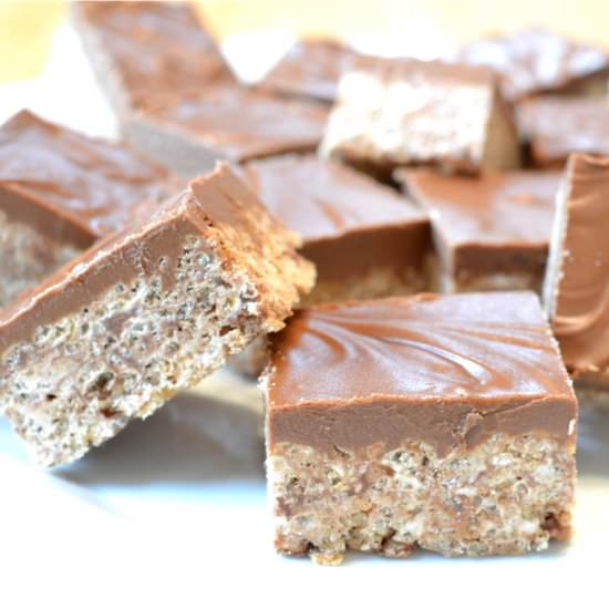 Chocolate PB Rice Krispie Treats