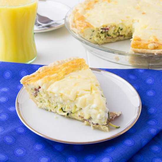 Zucchini Bacon Quiche