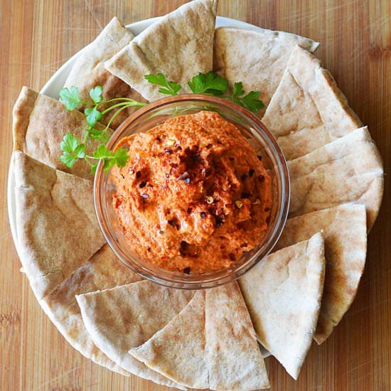 Roasted Red Pepper Walnut Dip
