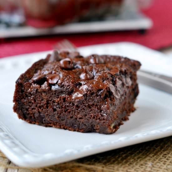 Chocolate Banana Applesauce Cake