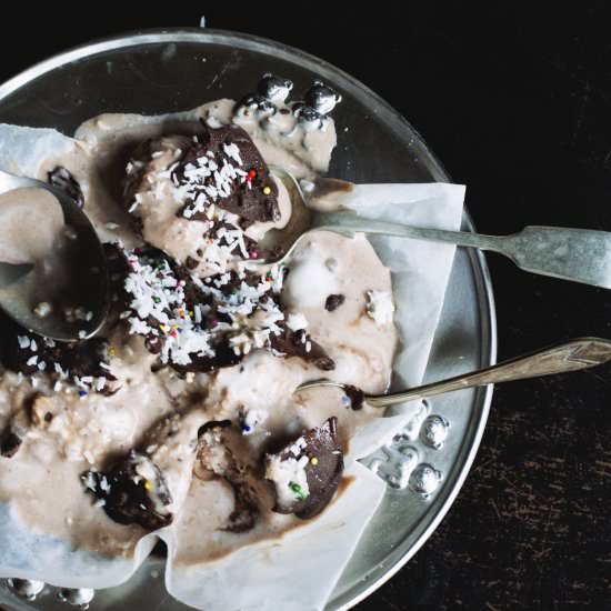 Vegan Samoa Ice Cream