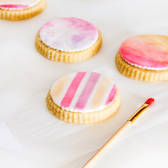 DIY Watercolor Sugar Cookies