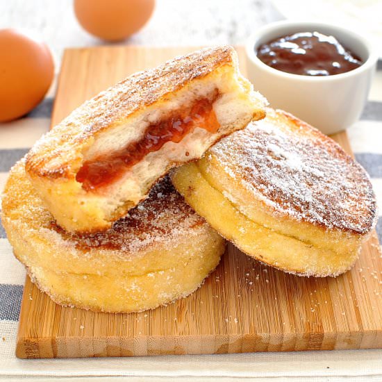 French Toast Jam Jelly Doughnut