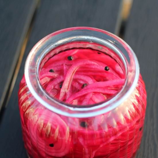 Marinated Red Onions