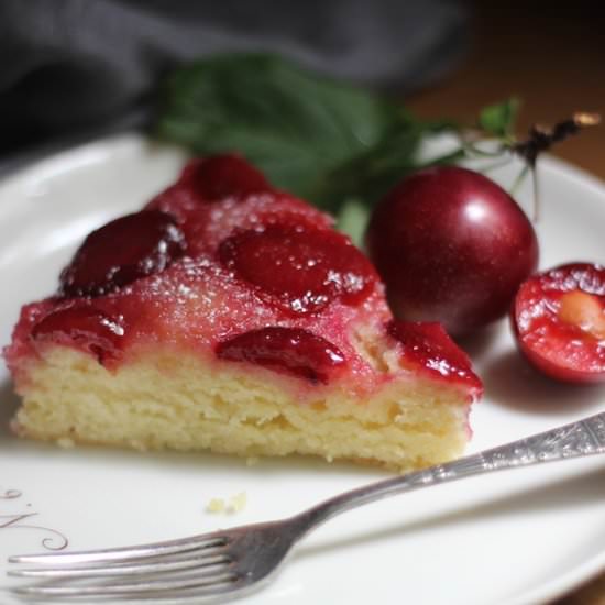 Caramelized Red Plum Cake