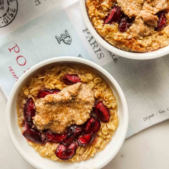 Cherry Almond Baked Oatmeal