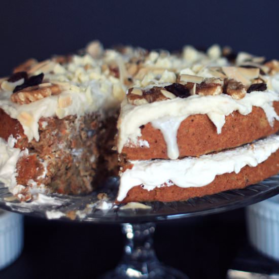 Gluten Free Protein Carrot Cake