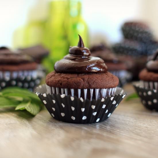 Healthy Double Chocolate Cupcakes