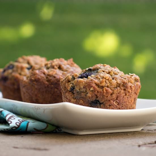 Blueberry Flax Muffins