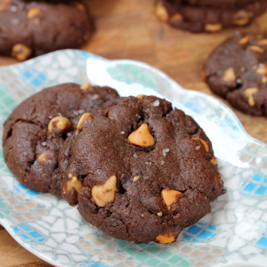 Salt Chocolate Peanut Butter Cookie