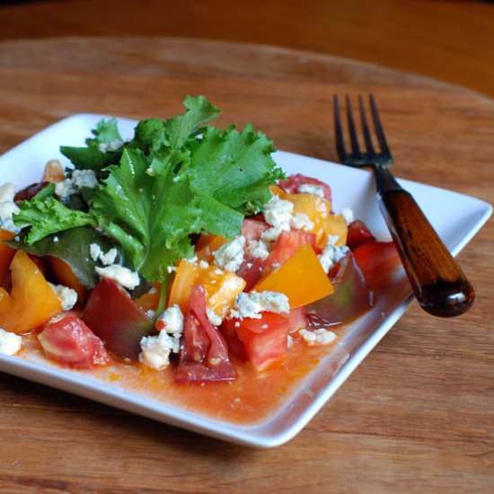Tomato Salad with Blue Cheese