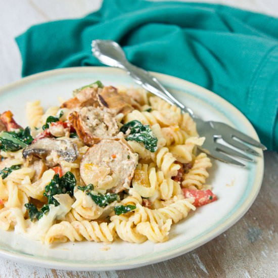 Sun-dried Tomato & Kale Pasta
